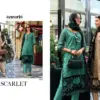 Zaveri Scarlet Soft Organza Wholesale Fancy Readymade Salwar Suit Catalog